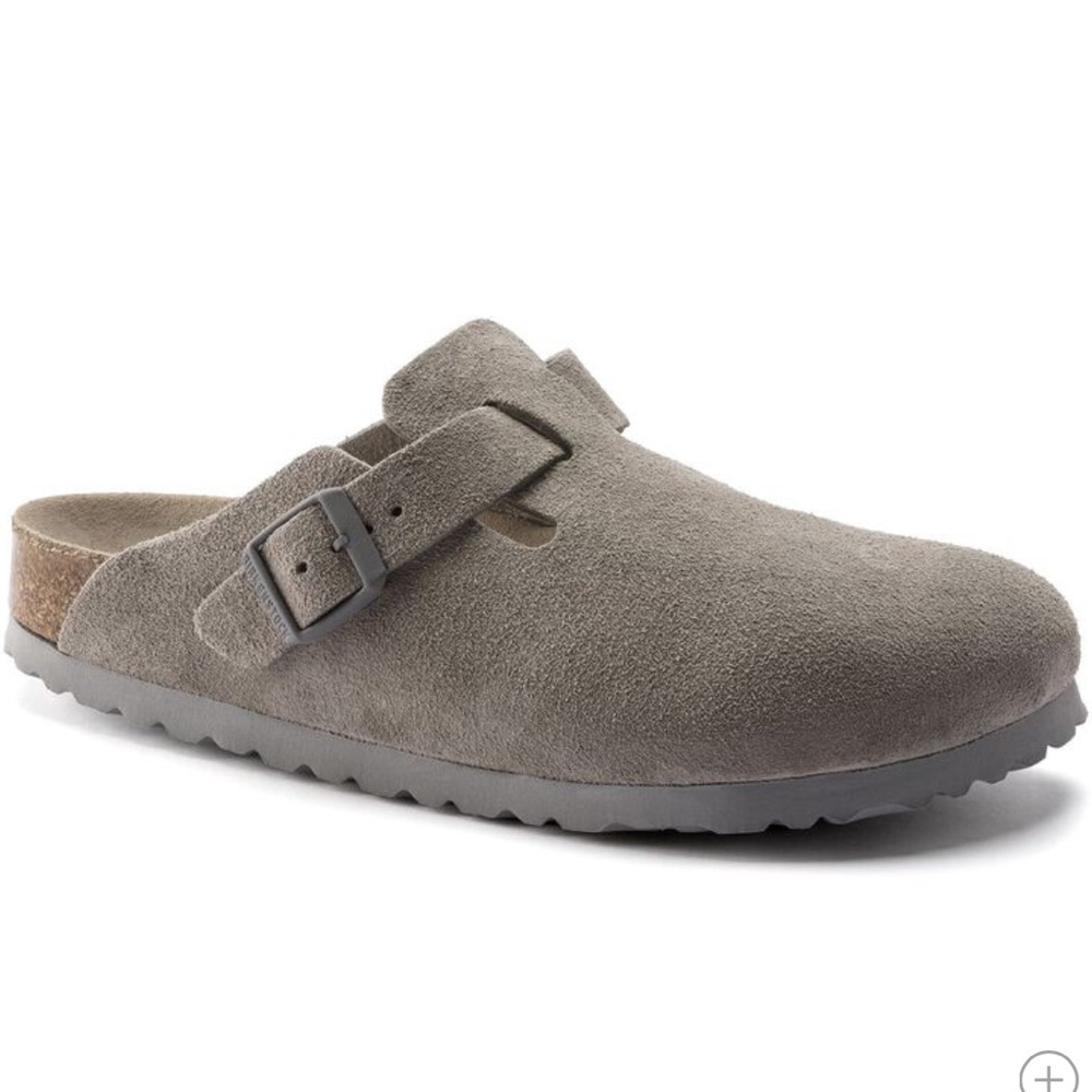 Stone boston birkenstocks softbed (open to trade for OG suede)